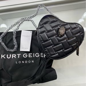 Kurt Geiger London Kensington Heart in Black Bag
